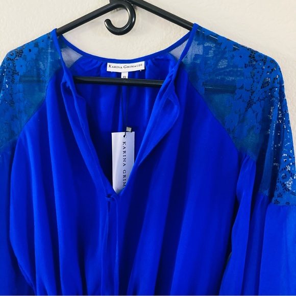 🆕 Karina Grimaldi Blue Dress - Picture 3 of 5